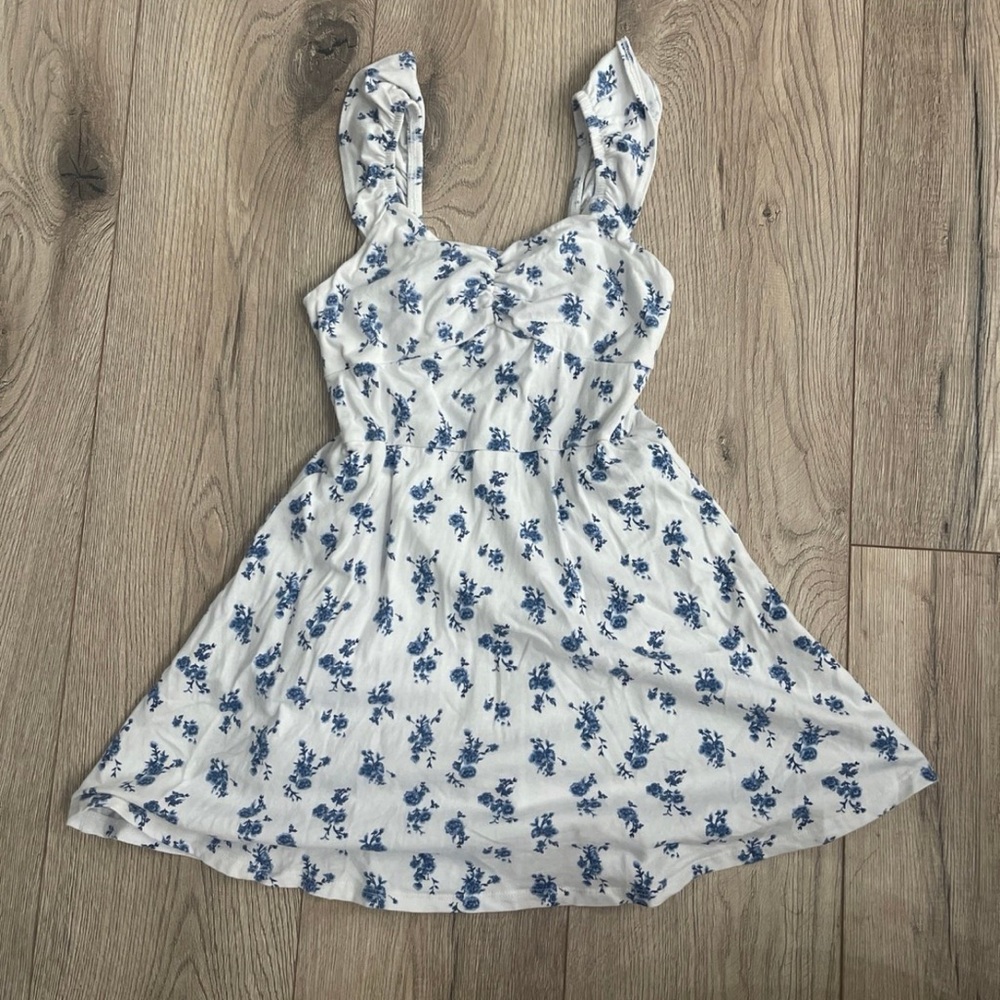 Wonder Nation Blue Floral Kids Dress